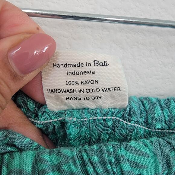 Paradise Island Harem Pants Yoga Ruched Boho Bohemian Fisherman Hippie OS Resort - Picture 12 of 12